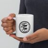 White glossy mug